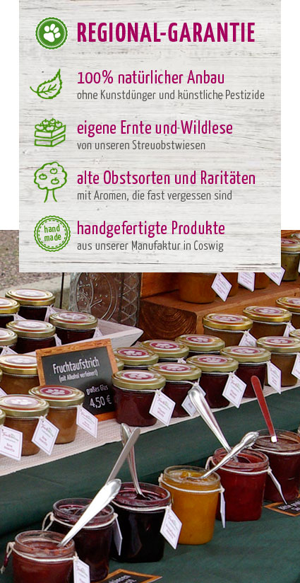 handgemachte Marmeladen aus der Marmeladenmanufaktur