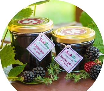 Marmelade als Geschenk - Brombeergelee