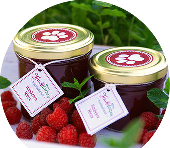 Marmelade als Geschenk - Himbeer-Marmelade mit Minze