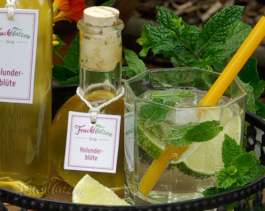 Marmeladenmanufaktur Fruchttatzen - Holunderblüten-Sirup - Sirup als Geschenk