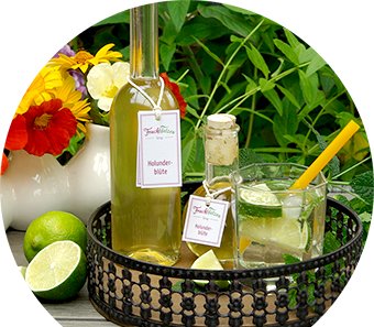 Marmeladenmanufaktur Fruchttatzen - Holunderblüten-Sirup