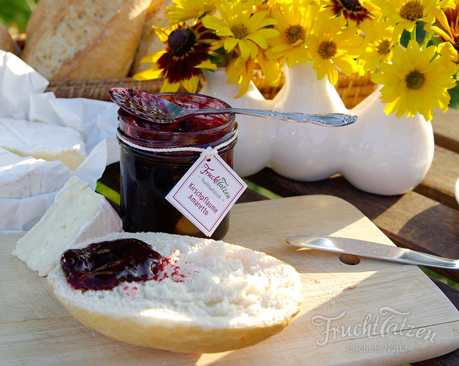 Marmelade mit Alkohol kaufen - Kirschpflaume-Amaretto