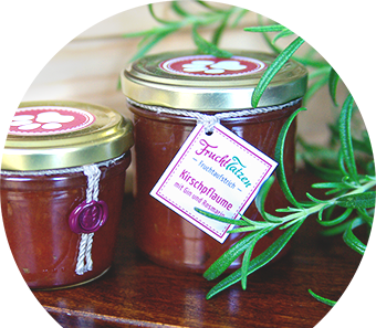 Marmelade kaufen - Kirschpflaume Gin Rosmarin