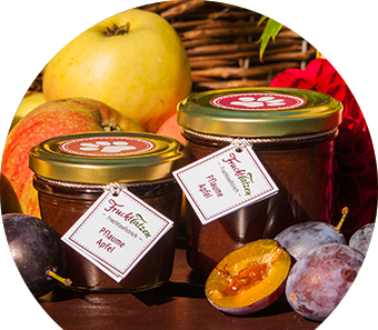 Marmelade als Geschenk - Pflaume-Apfel