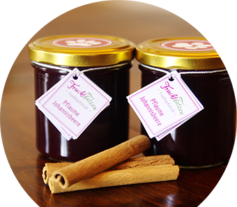 Marmelade als Geschenk - Pflaume-Johannisbeere